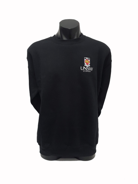 UNSW Embroidered Crew Sweatshirt Black UNSW Shop