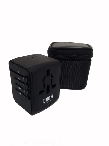 Universal Travel Adapter with UNSW Brand