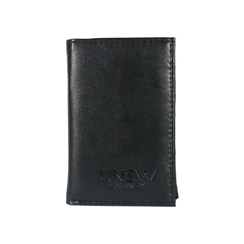 UNSW Embossed Leather Tri-fold Wallet