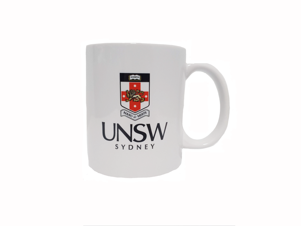 Coffee Mug - White with Colour UNSW Crest