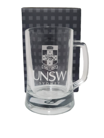 UNSW Glass Beer Tankard